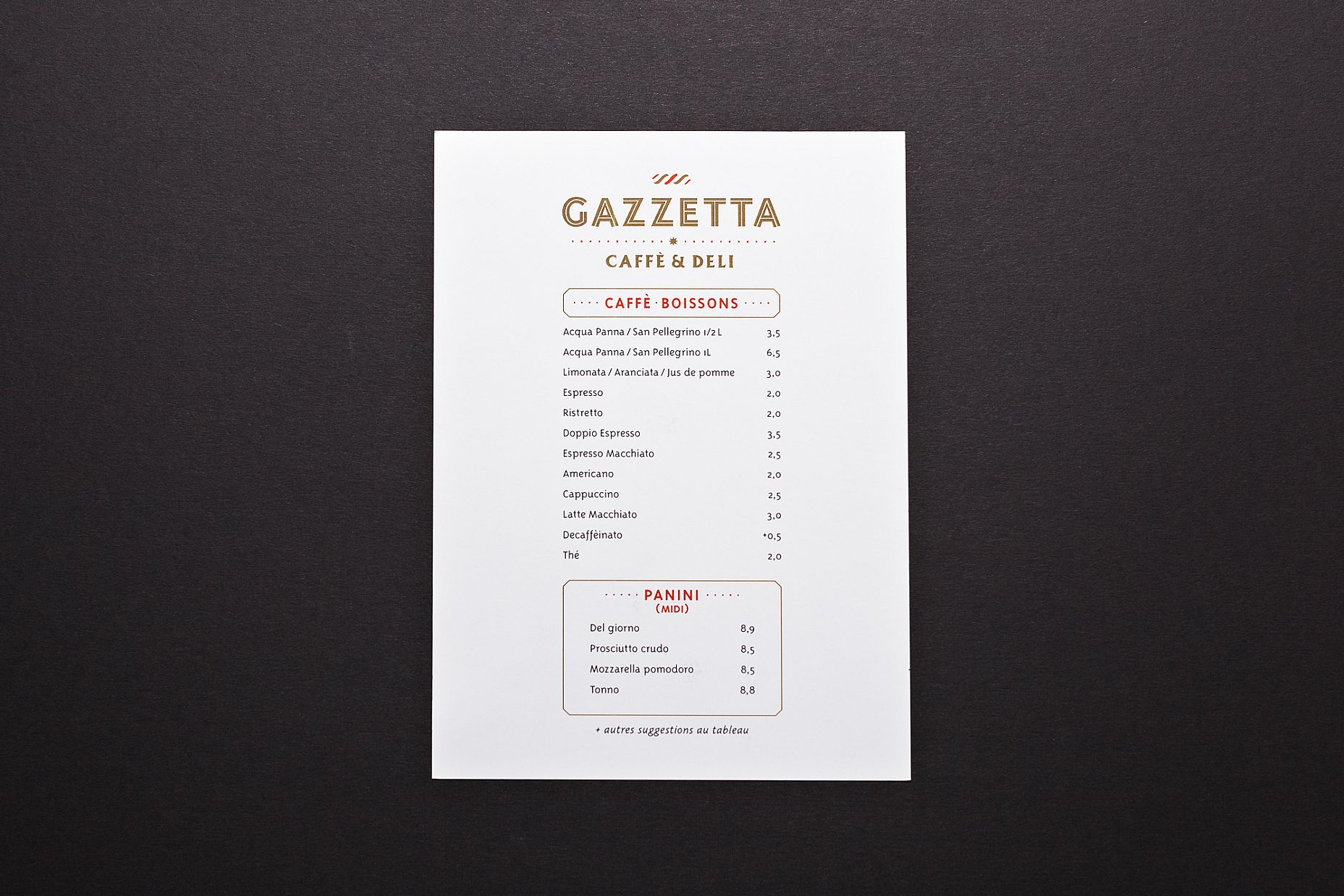 Gazzetta - Caffè & Deli